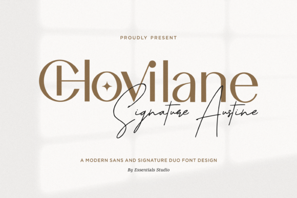 Chovilane Signature Austine: A Designer's Typography Duo