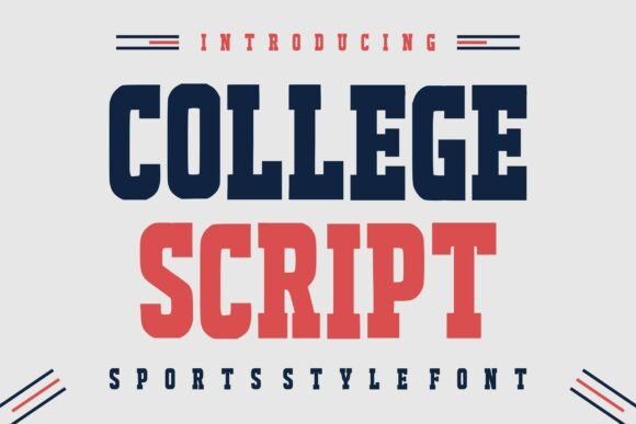 College Script: The Varsity Font for Bold Branding
