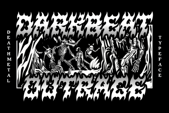 Darkbeat Outrage: A Typeface Forged in Fire