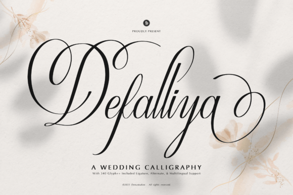 Defalliya: Elevating Wedding Design with Elegant Calligraphy