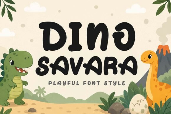 Dino Savara: A Playful Font for Modern Design
