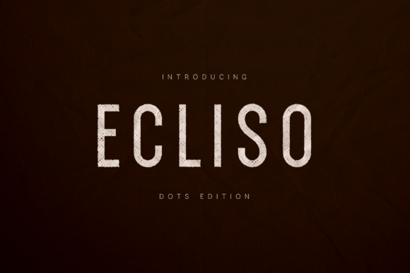 Ecliso: The Textured Sans Serif for Modern Branding