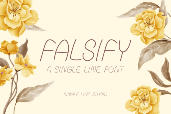 Falsify: The Single-Line Font for Modern, Playful Design
