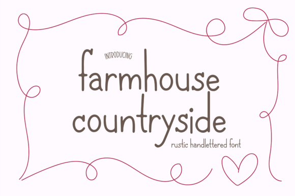 Farmhouse Countryside: Rustic Typography for Modern Design