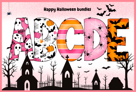 Happyhalloween Font Set: Spooky Season Design Elevation