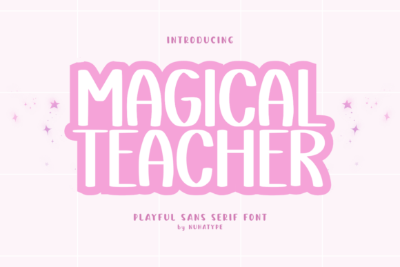 Magical Teacher Font: Whimsy for Classroom & Creative Design