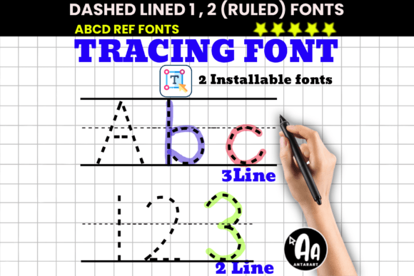 Mastering Letterforms: The Power of Dashed Lined Ruled Tracing