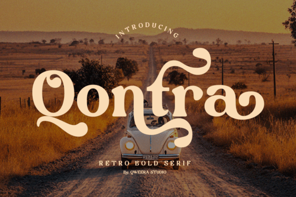 Qontra: Retro Bold Serif for Modern Branding