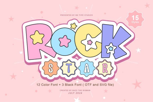 Rock Star: A Celestial Font for Standout Designs