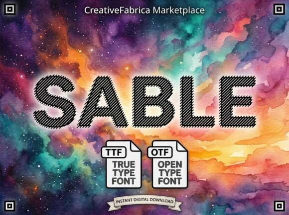 Sable: Etch Your Mark with Textured Typography