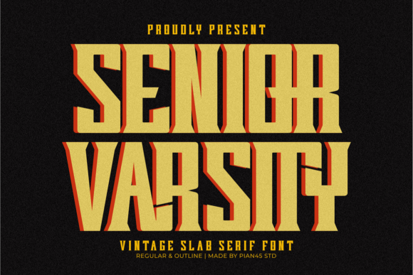 Senior Varsity: A Bold Slab Serif for Authentic Branding
