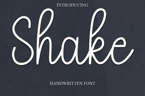 Shake: Elevating Designs with Sweet Cursive Typography
