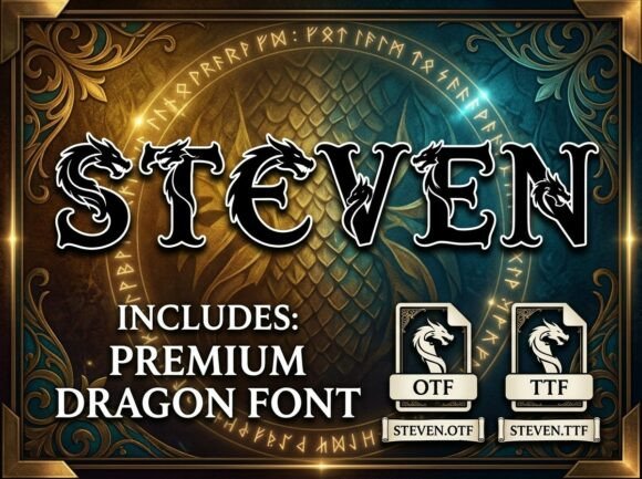 Steven: Elevate Your Visual Design with a Bold Typeface
