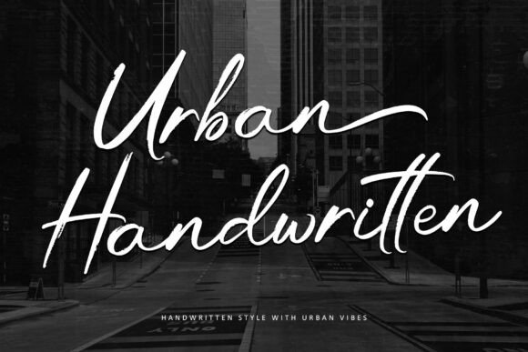 Urban Handwritten: The Dynamic Brush Script for Bold Branding