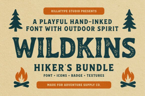Wildkins Hiker's Bundle: Adventure-Ready Typography