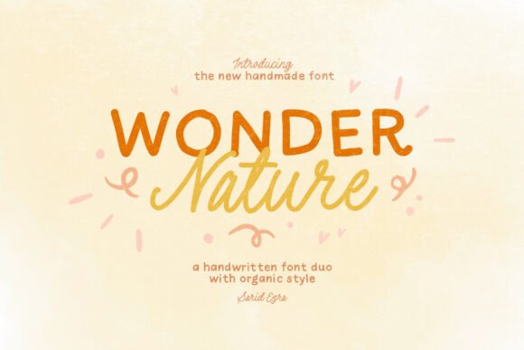 Wonder Nature: Elevate Your Design with a Whimsical Font Duo